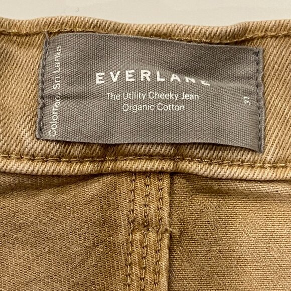Everlane Utility Cheeky Jean, Organic Cotton, Tan, 31 - Picture 3 of 11